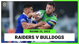 Canberra Raiders v Canterbury-Bankstown Bulldogs | NRL Round 25 | Full Match Replay