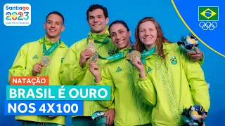 JOGOS PAN-AMERICANOS | BRASIL É OURO NOS 4x100 MISTO