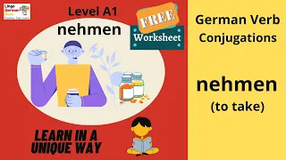 Learn German for Beginners | A1 Level | Verb Conjugation #2 | nehmen  (to take)