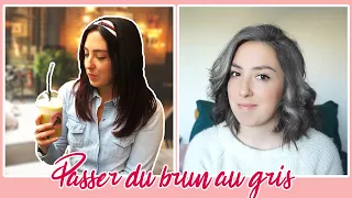 TRANSITION CHEVEUX BLANCS/GRIS . BILAN 1 AN APRES /BODYPOSITIV/