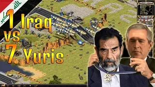 Yuri's Revenge - Iraq vs 7  brutal Yuris with superweapons