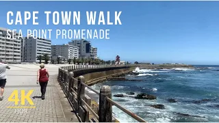 Sea Point Promenade -  Cape Town Walking Tour [4K]