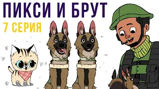 Пикси и Брут. 7 серия. Военное прошлое Брута | Мемозг #297