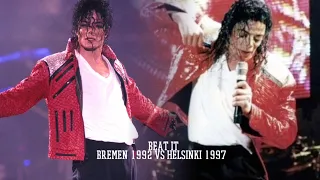 Michael Jackson | Beat It Comparison Beat It Bremen 1992 VS Helsinki 1997