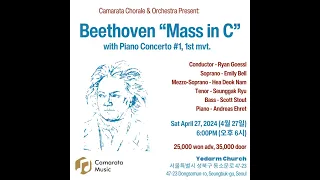 Beethoven Mass in C by Camarata Chorale