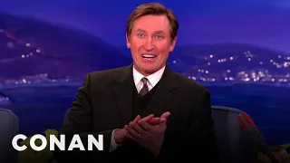 Wayne Gretzky’s Opponents Warned Him Before A Hit | CONAN on TBS