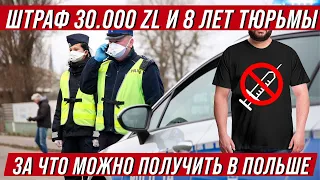 Штраф в Польше 30 000 злотых! За что можно получить?