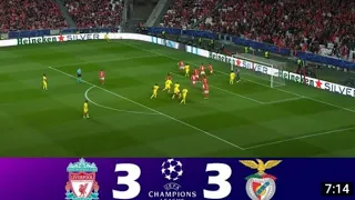 Liverpool vs Benfica |3-3| UEFA Champions League 2021/22 | Match Highlights