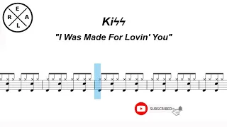 I Was Made For Lovin' You - Kiss Drum Score