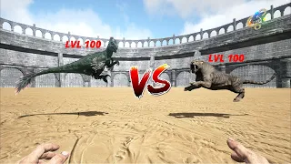 Raptor lvl 100 VS Sabertooth lvl 100 | ARK survival evolved 2021