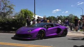 Supercars Leaving Car Show - April 2024 (HENNESSEY VENOM F5! Burnouts, Drifts, Revs & More)