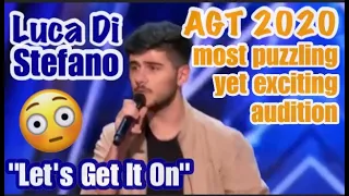 AGT 2020; LUCA DI STEFANO sings "Let's Get It On" by Marvin Gaye; his baritone voice mesmerizes
