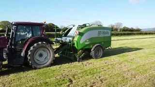 Conor Walsh baling silage in kilkenny 2024