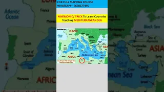 Mediterranean sea Bordering Countries Trick in 30 Seconds