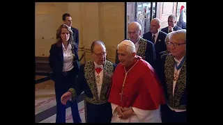 Visite du Pape Benoît XVI à l'Institut de France le 13 septembre 2008