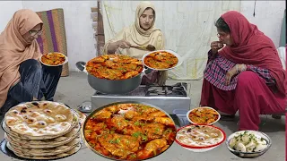 Village Life || Sham Ka Special Khana Chicken Curry Recipe Tandoori Roti Ke Sath || Irma's family