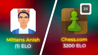 Mittens vs Chess.com [Maximum (3200) Level 25]