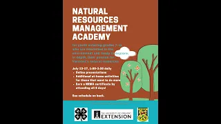 Natural Resources Management Academy 2020 - Session Five