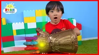 Marvel Avengers Thanos Infinity Gauntlet Hasbro Gear Test!!!!