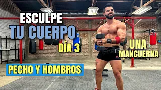 Rutina de PECHO y HOMBROS Esculpe TU CUERPO Dia 3 (24 Minutos) Quema Grasa Gana Músculo