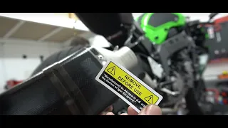 Kawasaki ZX6R 2019 AKRAPOVIC Full system UNBOXING & INSTALL