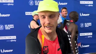 Zach Panning after gutsy run at 2024 US Olympic Marathon Trials