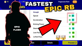 99 SPEED! 90 ACCELERATION! Epic Fastest RB || eFootball 2023 Mobile