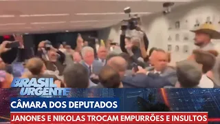 Janones e Nikolas trocam empurrões e insultos na Câmara dos Deputados | Brasil Urgente