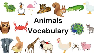 Animals Vocabulary in English|Useful English Words| English Vocabulary| Listen and practice