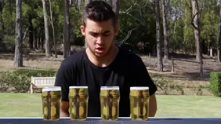 Guy Drinks 4 Pints of Beer in World Record Time!