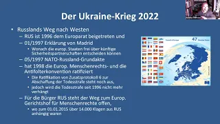 [05] Krieg in der Ukraine und kein Ende in Sicht - Vortrag von Matthias Hofmann