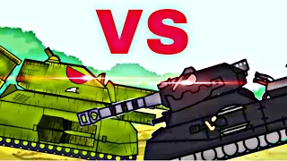 Soviet Ratte vs Black Ratte | Cartoons about tanks