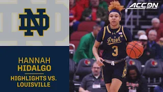 Notre Dame's Hannah Hidalgo Scores 30 vs. Louisville