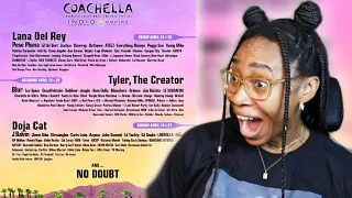 COACHELLA 2024 ARTIST LINEUP REACTION! 🤯 (LANA DEL REY, DOJA CAT, & MORE?!)