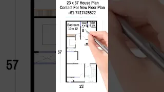 23 X 57 House design | 2BHK Set | Facility Zone |  #shorts #housedesign #houseplan #ytshorts