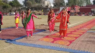 Giddha (folk dance)performance by Girls of Model HSS Pallanwala