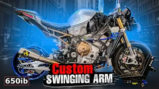 World's FIRST CUSTOM SWING ARM INSTALLED On Our 2022 BMW S 1000 RR!