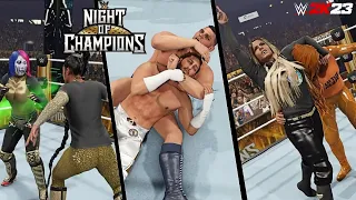 WWE 2K23: Night of Champions 2023 Full Show Prediction Highlights (Part 2)