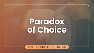 Paradox of Choice | Dr. Stephen Tan