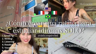 ¿Cómo crear una rutina para estudiar idiomas SOLO/A? HORARIO SEMANAL (Spanish blog with subs)