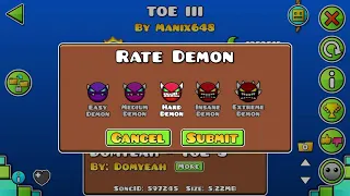Beat it in 2 hours | TOE III by Manix648 (Demon) (All Coins)