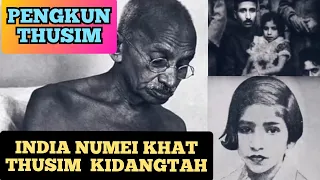 Thinung a pengkit, pengkun thusim kidangtah, Mahatma Gandhi in adih ahinai tia apom, ana vetem in