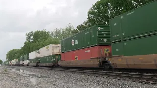 NORFOLK SOUTHERN GE AC44C6M Southbound Intermodal Container Train