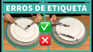 Erros de ETIQUETA À MESA que VOCÊ comete!