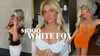 $1000 WHITE FOX BOUTIQUE TRY ON HAUL 🧡 Spring & Summer Must Haves!!