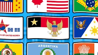 Flag Animation, but Each Country is a U.S. State 🇺🇸
