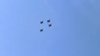 Ukrainian Independence Day Military Parade - Polish F-16s | Парад до Дня Незалежності 24.08.2021