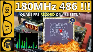 AMD X5-133 Overclocked @180MHz / RECORD FPS in Quake/ PCI Clock Checker Tool