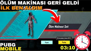 ÖLÜM MAKİNASI SETİ GERİ GELDİ l İLK BEN ALDIM l PUBG MOBİLE