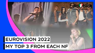 Eurovision 2022 🇮🇹 | My Top 03 From Each National Selection